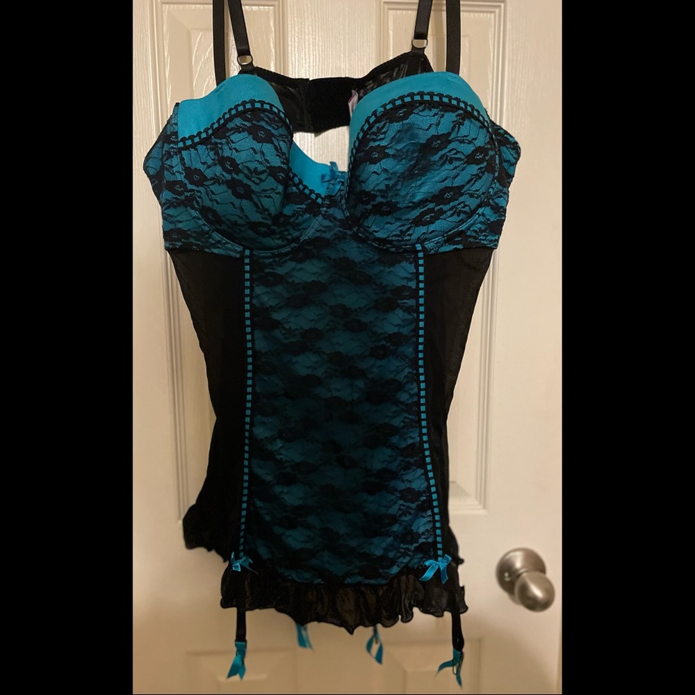 Teal & Black Torrid Lingerie